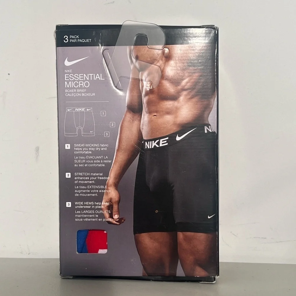 Nike Essential Micro Boxer Briefs - Black